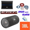 Pachet amplificator+subwoofer+ kit de cablu JBL + Cobalt 250 RMS